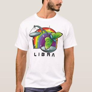 Regenbogen der 80er Jahre mit Libra-Skalen T-Shirt
