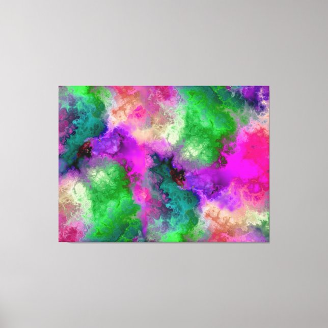 Regenbogen der Farben Illusion von Wolken Leinwanddruck (Vorderseite)