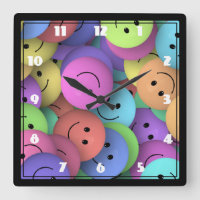 Regenbogen der farbenfrohen glücklichen Gesichter