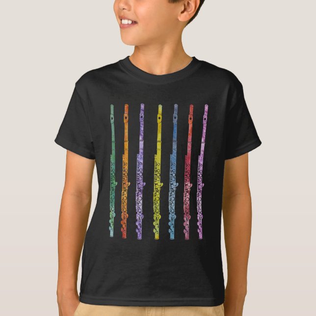 Regenbogen der Flöten T-Shirt (Vorderseite)