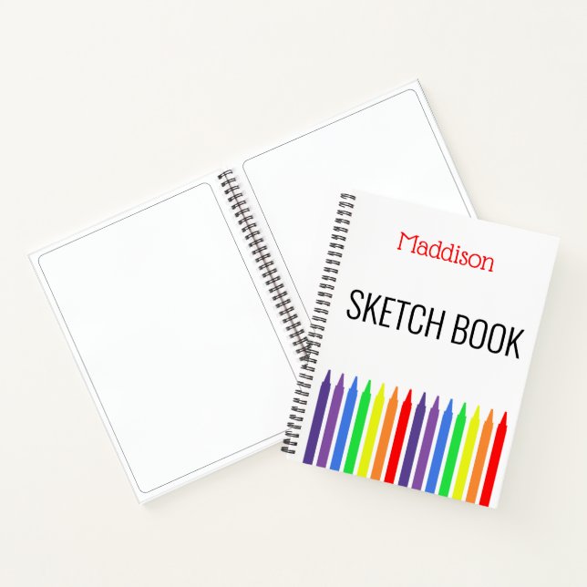 Regenbogen der hellen Stifte, Skizze, Ihr Name Notizbuch (Innenseite)