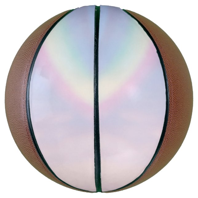 Regenbogen der Hoffnung - pastellfarben, Basketball (Vertikal)