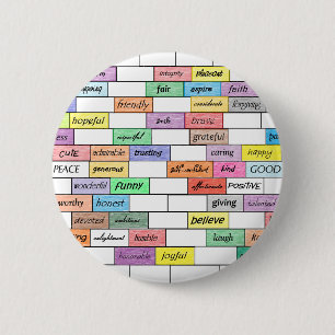 Regenbogen der inspirierend Graffiti Button