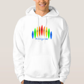 Regenbogen der Kajaks Hoodie