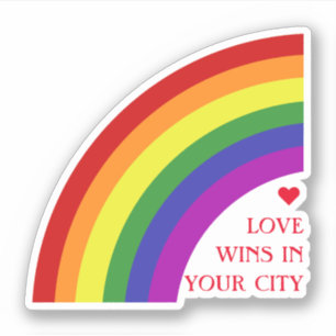 Regenbogen der Pride-Flagge Aufkleber