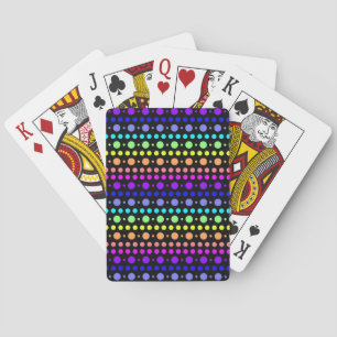 Regenbogen der Punkte, die Karten spielen Spielkarten