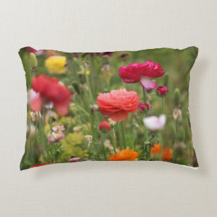 Regenbogen der Ranunculus Dekokissen