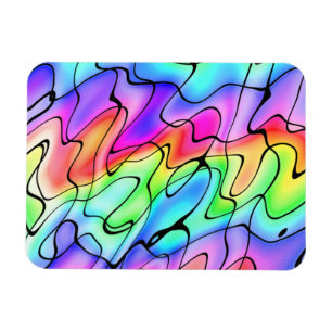 Regenbogen der Squiggles Magnet