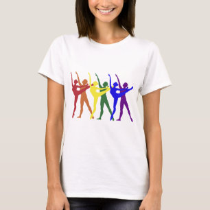 Regenbogen der Tänzer T-Shirt