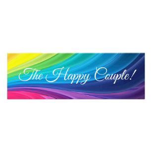Regenbogen des glücklichen Paares Fotodruck
