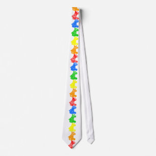 Regenbogen des Skate Krawatte