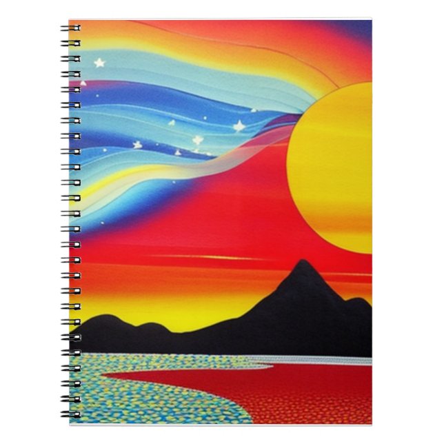 Regenbogen des Sun-Notebooks Notizblock (Vorderseite)