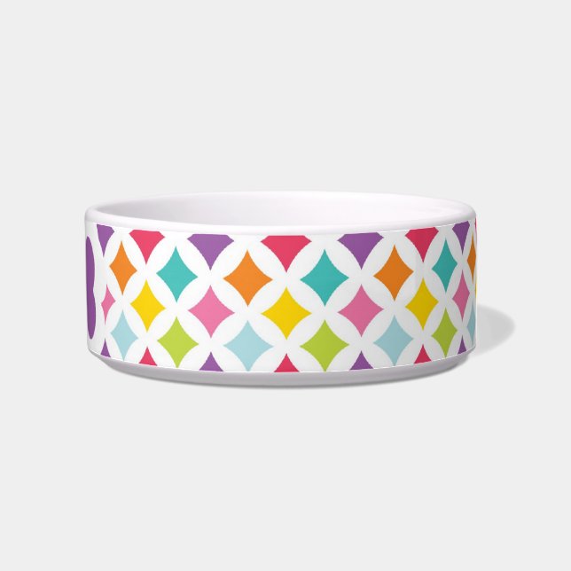 Regenbogen-Diamant-Druck personalisiert Napf (Rechts)