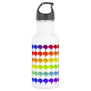 Regenbogen Doggenköpfe Trinkflasche