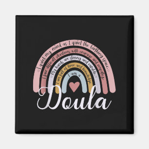 Regenbogen-Doula Hausgeburtshelferin Hebamme Gebur Magnet