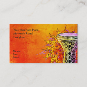 Regenbogen Doumbek Visitenkarten Visitenkarte