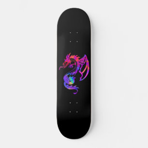 Regenbogen Dragon Stamm Tattoo Skateboard