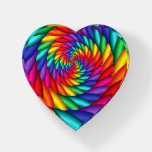 Regenbogen-Drehungs-Fraktal-Papierbeschwerer
