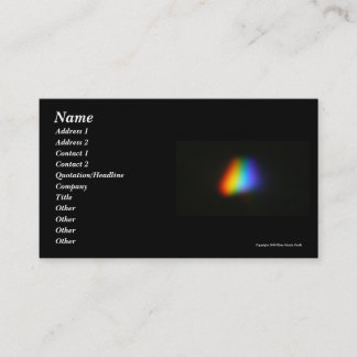 Regenbogen-Dreieck Visitenkarte