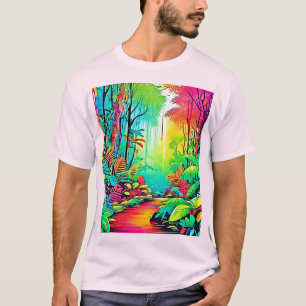 Regenbogen-Dschungel: Lebendiger Traum T-Shirt