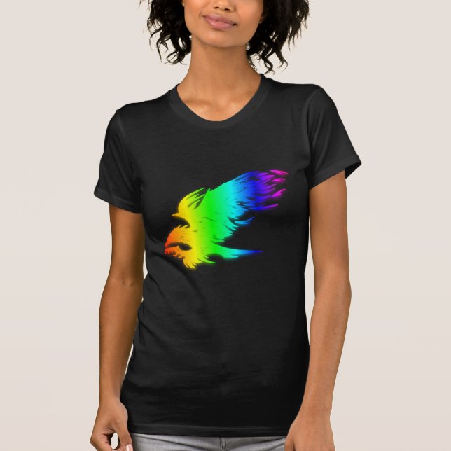 Regenbogen Eagle 3 T-Shirt (Vorderseite)