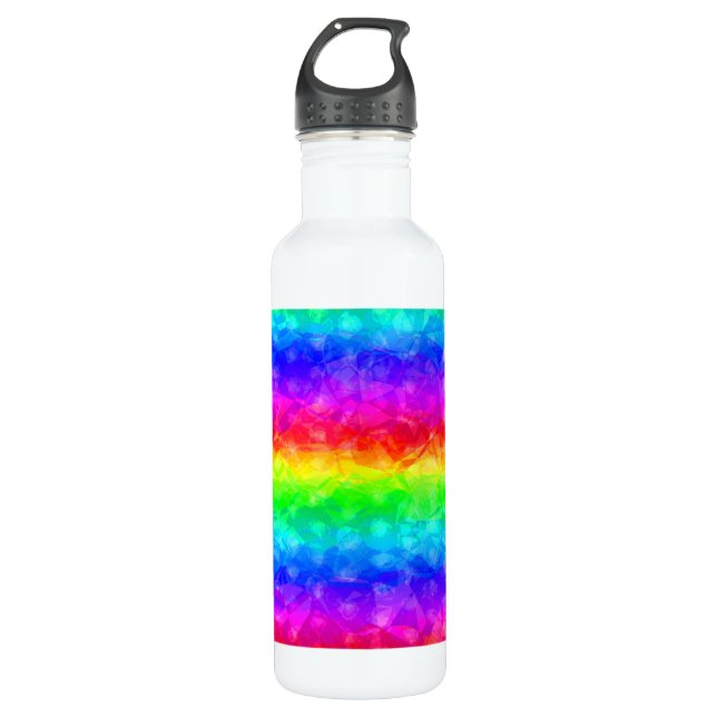 Regenbogen! Edelstahlflasche (Vorderseite)