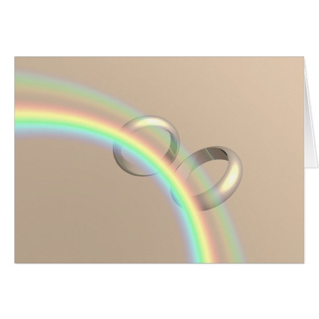 Regenbogen-Eheringe (Vorderseite (Horizontal))