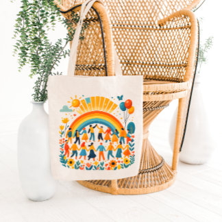 Regenbogen-Einheits-Kinderfeier-Tragetasche Tragetasche