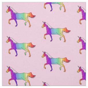 Regenbogen-Einhorn/Gewebe für Kinder Stoff
