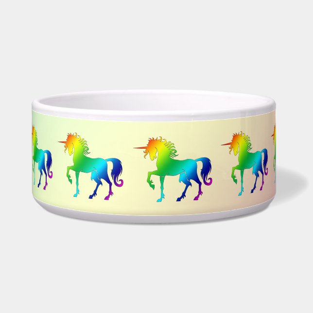 Regenbogen-Einhorn-Haustier-Schüssel Napf (Rechts)