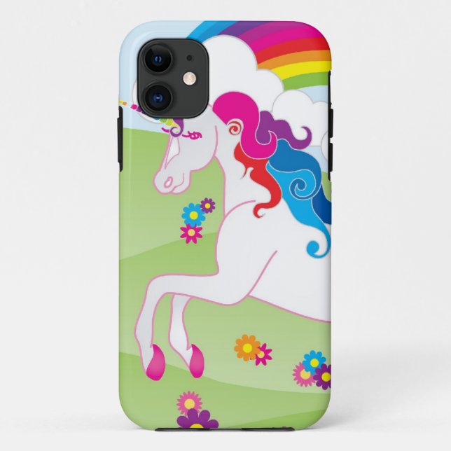 Regenbogen-Einhorn - kaum dort iPhone Fall Case-Mate iPhone Hülle (Rückseite)