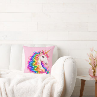 Regenbogen-Einhorn Kissen