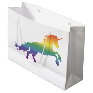 Regenbogen-Einhorn lgbt Große Geschenktüte