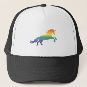 Regenbogen-Einhorn lgbt Truckerkappe
