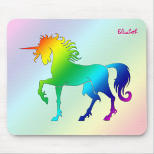 Regenbogen-Einhorn Mousepad