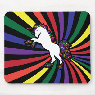 Regenbogen-Einhorn Mousepad