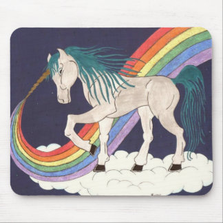 Regenbogen-Einhorn Mousepad