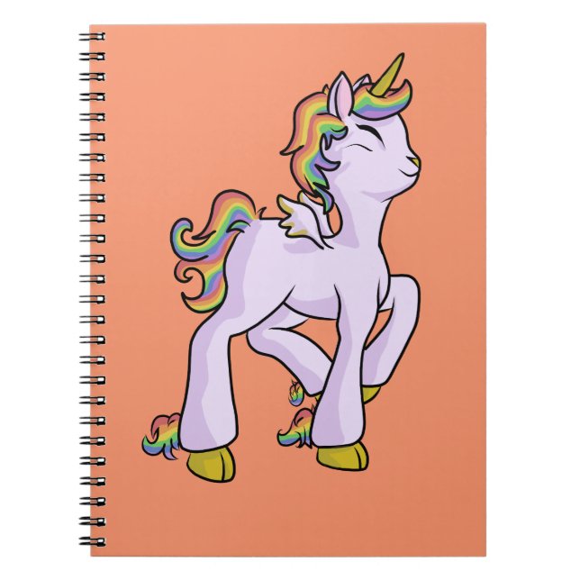 Regenbogen-Einhorn! Notizblock (Vorderseite)