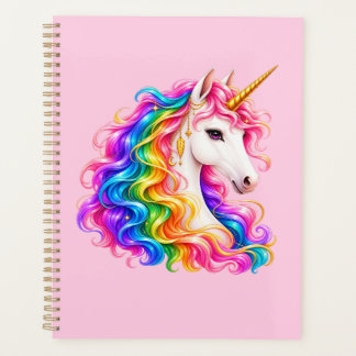 Regenbogen-Einhorn Planer