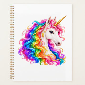 Regenbogen-Einhorn Planer