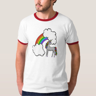 Regenbogen-Einhorn T-Shirt
