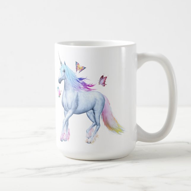 Regenbogen-Einhorn Tasse (Rechts)