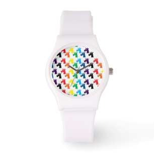 Regenbogen-Einhorn-Uhr Armbanduhr