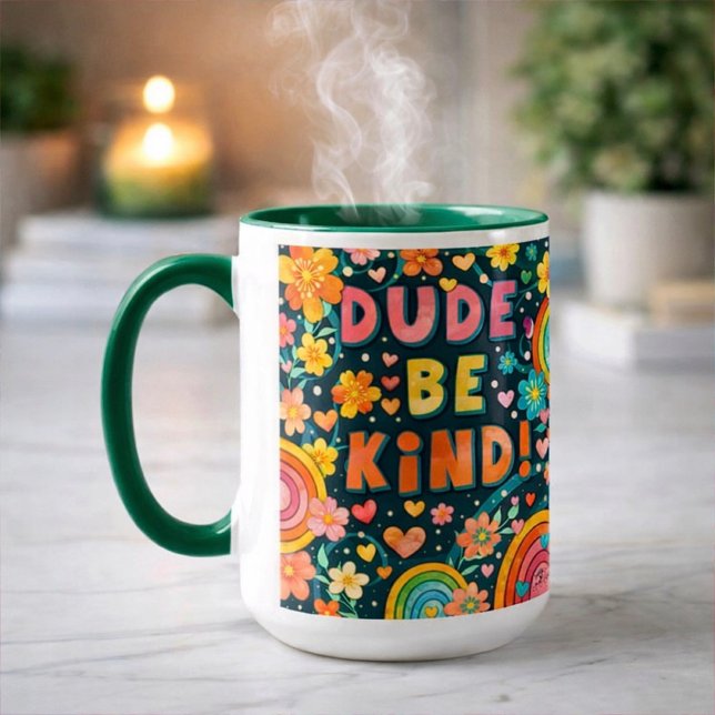 Regenbogen Einzigartiger Typ Freundlich Sein Inspi Tasse (Von Creator hochgeladen)