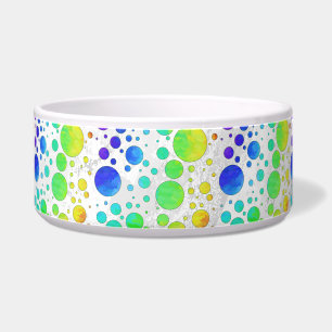 Regenbogen-Eis-Polka-Punkt-Muster Napf