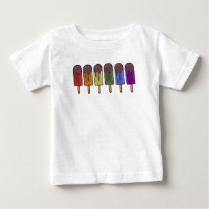 Regenbogen-Eis-Pop-Parade Baby T-shirt