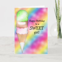 Regenbogen-Eiscreme-kundenspezifische