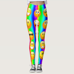 Regenbogen-Emoji-Leggings Leggings