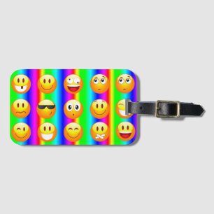 Regenbogen Emoji Reisegepäck Tag Gepäckanhänger