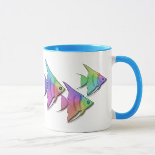 Regenbogen-Engels-Fische Tasse